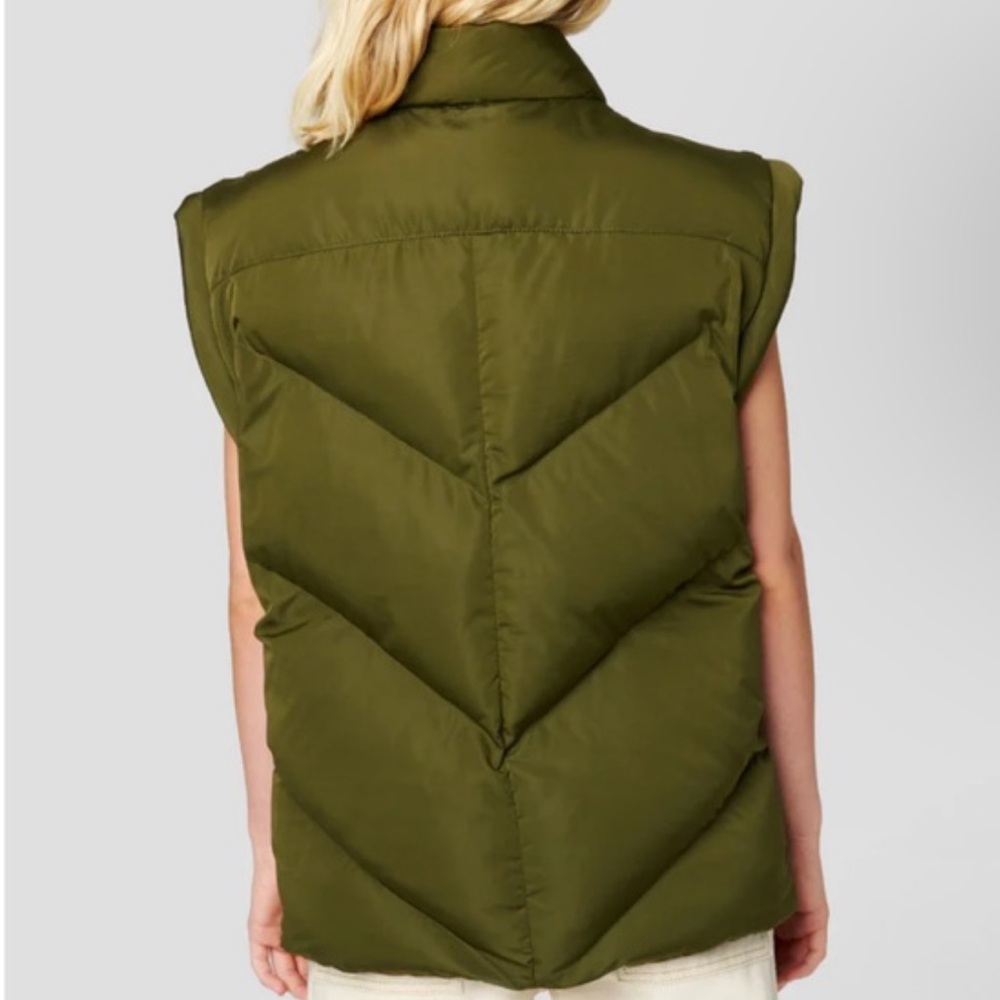 BLANKNYC Matcha Latte quilted nylon puffer vest Green - Picture 2 of 10